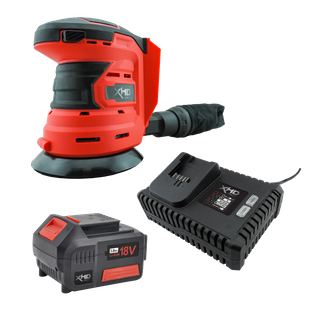 XHD Lithium Starter Kit 18V 4Ah with Orbital Sander 125mm 18V
