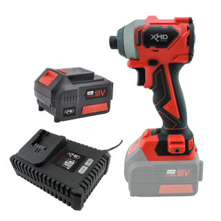 XHD Lithium Starter Kit 18V 4Ah with Heavy Duty Impact Driver 220Nm 18V