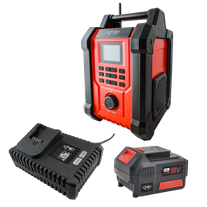 XHD Lithium Starter Kit 18V 4Ah with Jobsite Bluetooth Radio 18V