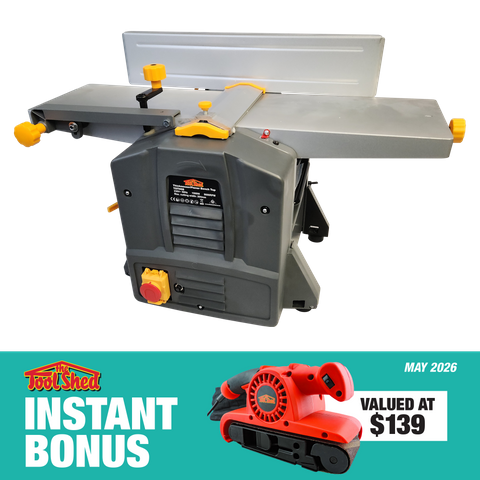 ToolShed Thicknesser/Planer Bench Top with 75mm Belt Sander