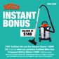 ToolShed Mitre Saw Compound Sliding 305mm 1700W with 1200W Vacuum Cleaner