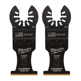 Milwaukee Multi Tool Blades Carbide Metal 35mm 2pk