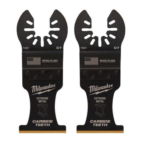 Milwaukee Multi Tool Blades Carbide Metal 35mm 2pk