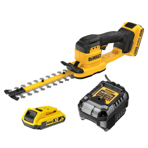 DEWALT Cordless Compact Hedge Trimmer 200mm 18V 2AH Kit