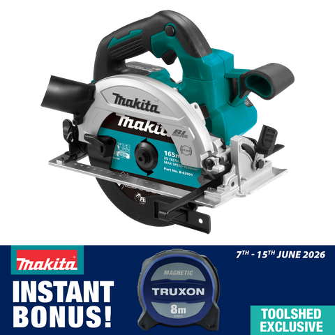 Makita LXT Circular Saw BL Right Hand 165mm 18V - Skin NO CARTON With Bonus