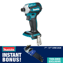 Makita LXT Cordless Impact Driver BL 4-Stage 18V - Skin NO CARTON With Bonus