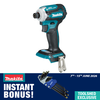 Makita LXT Cordless Impact Driver BL 4-Stage 18V - Skin NO CARTON With Bonus