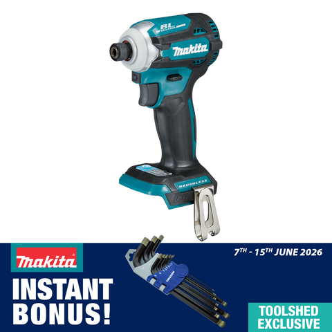 Makita LXT Cordless Impact Driver BL 4-Stage 18V - Skin NO CARTON With Bonus