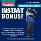Makita LXT Cordless Impact Driver BL 4-Stage 18V - Skin NO CARTON With Bonus