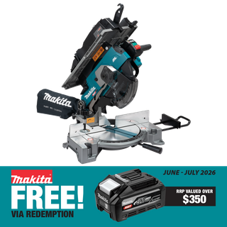 Makita XGT Cordless Mitre Saw 260mm Table Top Brushless 40V - Bare Tool