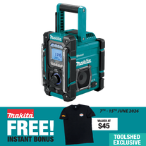Makita LXT/CXT Cordless Radio Charger 18V/12V - Bare Tool with Bonus