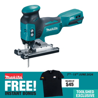 Makita LXT Cordless Jigsaw Brushless Barrel Grip 18V - Bare Tool With Bonus