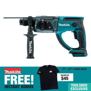 Makita LXT Cordless Rotary Hammer Drill 20mm 18V - Bare Tool with Bonus