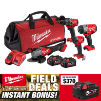Milwaukee M18 FUEL Cordless Power Pack 4pc Kit 4L3 18V 6Ah With Bonus Battery