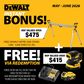 DEWALT Compound Sliding Mitre Saw 305mm with BONUS Saw Stand