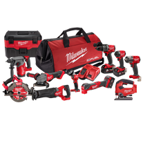 Milwaukee M18 FUEL Cordless Power Pack Brushless 11pc Kit 11A4 18V 5Ah