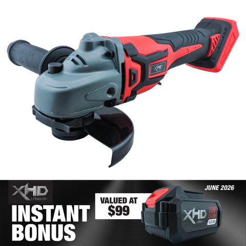XHD Lithium Angle Grinder with 4Ah Battery 18V