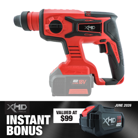 XHD Lithium Rotary Hammer Drill with 4Ah Battery 18V