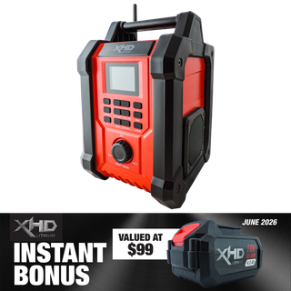XHD Lithium Jobsite Bluetooth Radio with 4Ah Battery 18V