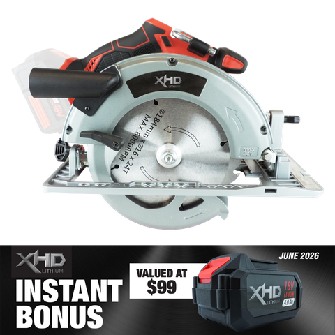 XHD Lithium 184mm Circular Saw with 4Ah Battery 18V