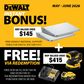 DEWALT Thicknesser Portable 330x152mm with BONUS Support Tables