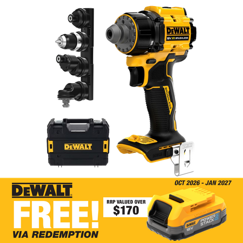 DEWALT 18V XR Brushless Multi-Head Drill Driver - Bare Tool