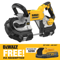 DEWALT 18V XR Brushless Deep-Cut Bandsaw - Bare tool