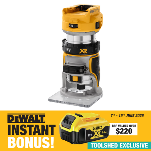 DEWALT Cordless Trimmer 18V - Bare Tool with Bonus 5Ah Battery
