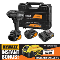 DEWALT X Mclaren Cordless Impact Wrench 1/2in Dr 1355Nm 18V 5Ah + Battery
