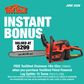 ToolShed Petrol Powered Log Splitter 15 Tonne with Chainsaw