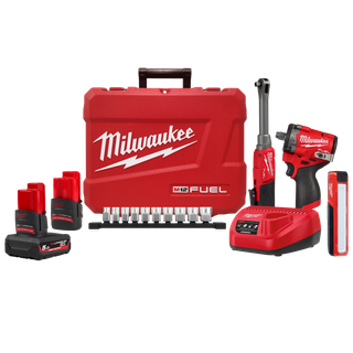 Milwaukee M12 3pc Power Pack with Socket Set and 12v Batteries
