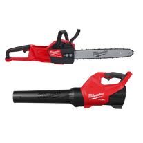 Milwaukee M18 FUEL Cordless Chainsaw and Blower 18V - Bare Tools