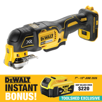 DEWALT Cordless Multi Tool Brushless Var Spd 18V - Bare Tool with 5Ah Battery