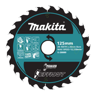 Makita Efficult Wood Blade 125mm 25T