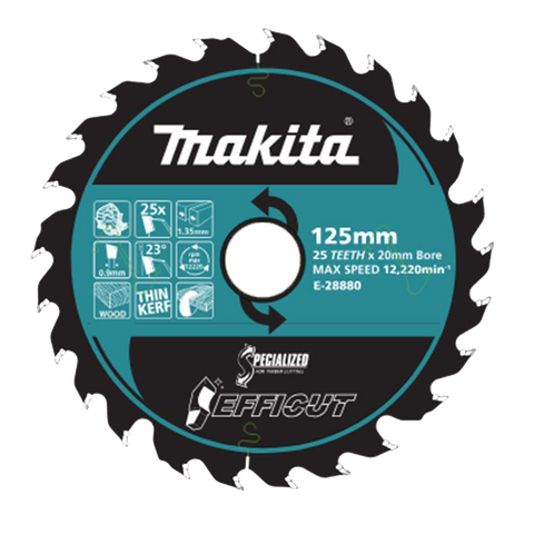Makita Efficult Wood Blade 125mm 25T