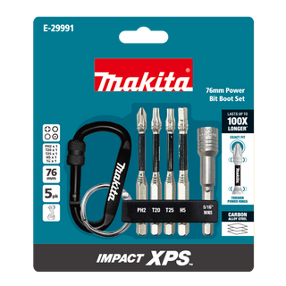 Makita Impact XPS Carabiner with 4 Bits & 1 Nutsetter