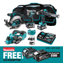 Makita XGT Cordless Combo Kit 262G Brushless 5pc 40V 4Ah
