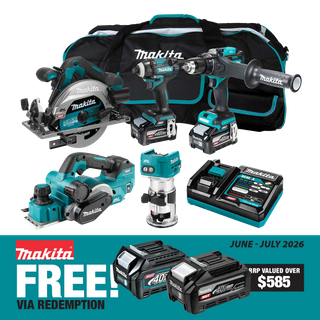 Makita XGT Cordless Combo Kit 262G Brushless 5pc 40V 4Ah