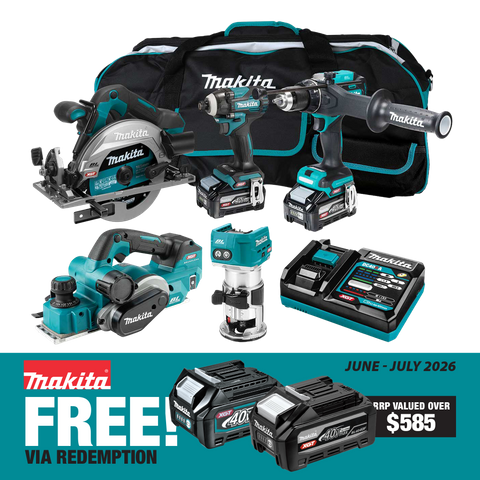 Makita XGT Cordless Combo Kit 262G Brushless 5pc 40V 4Ah