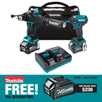 Makita XGT Impact Driver & Hammer Drill Driver Brushless 40V 4Ah/2.5Ah