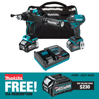 Makita XGT Impact Driver & Hammer Drill Driver Brushless 40V 4Ah/2.5Ah