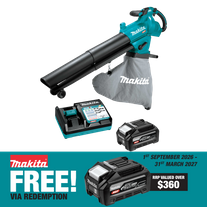 Makita XGT Cordless Blower/Vacuum 40V 4Ah
