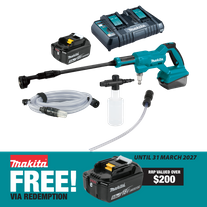 Makita LXT Cordless Pressure Washer 348PSI 18V 3Ah
