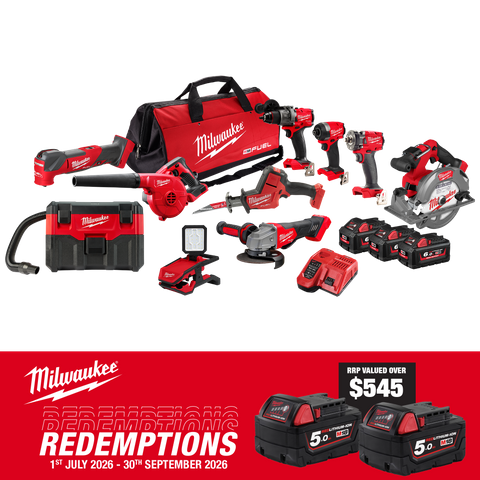 Buy Milwaukee M18 FUEL Cordless Power Pack Brushless 10pc Kit 10C4 18V ...