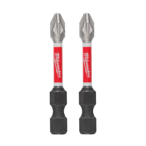 SHOCKWAVE&trade; Power Bit Pozidriv #2 50mm (2") 2PK