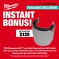 Milwaukee BOLT Face Shield Universal Grey Replacement 5pk with Bonus 48731425A