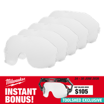 Milwaukee BOLT Visor Clear Lens Replacement 5Pk with Bonus 48731410A