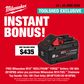 Milwaukee M18 FUEL Chainsaw Top Handle 12in 18V - Bare Tool with BONUS M18FB8