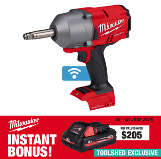 Milwaukee M18F Impact Wrench Extended Anvil 1/2in 18V-Skin with Bonus Battery