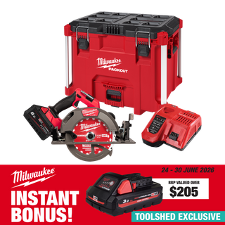 Milwaukee M18 FUEL Cordless Circular Saw BL 184mm 18V 8Ah with Bonus Battery